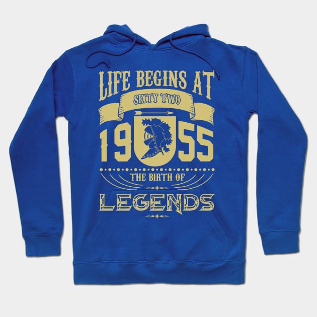 Life begins at 1955 The birth of Legends! Hoodie by variantees